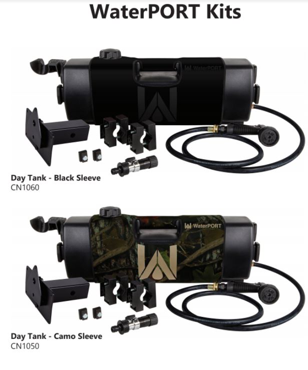WaterPORT 4 Gallon Black Day Tank - 3 Mounting Options (IN STOCK DEC 2018) WaterPORT 4 Gallon Black Day Tank - 3 Mounting Options (IN STOCK DEC 2018)